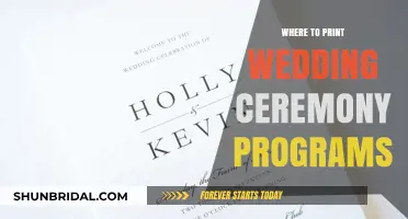 Elegant Wedding Ceremony Programs: Top Printing Options for Your Special Day