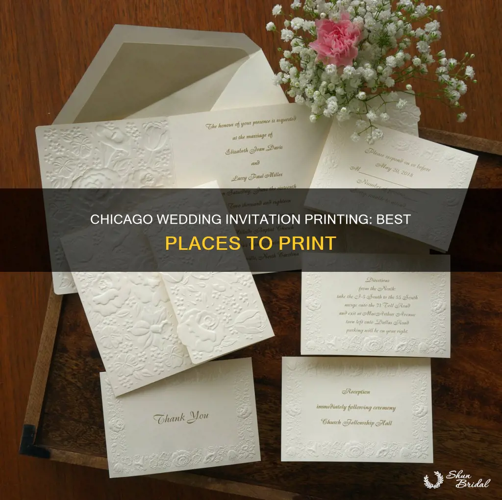 where to print wedding invitations in Chicago