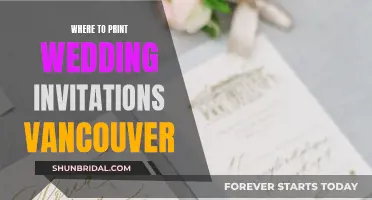 Vancouver Wedding Invitation Printing: Where to Go?