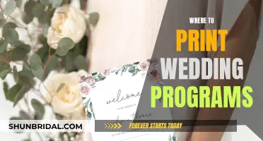 Printing Wedding Programs: Best Places for Your Big Day