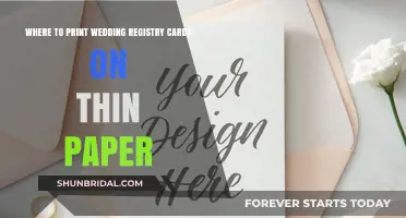 Elegant Wedding Registry Cards: Best Thin Paper Printing Options