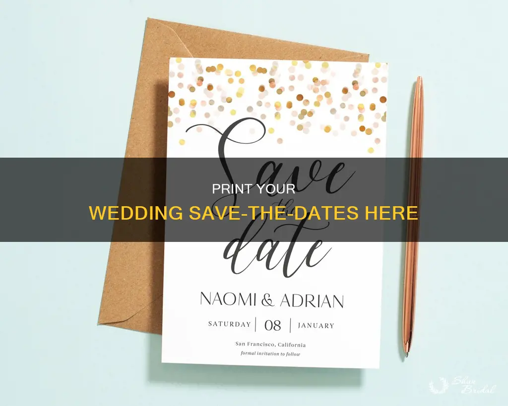 where to print wedding save the dates