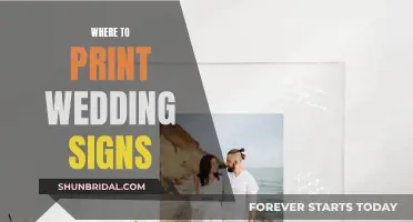 Custom Wedding Sign Printing: Where to Get Them Printed?