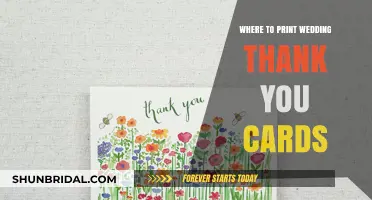 Top Places to Print Elegant Wedding Thank You Cards