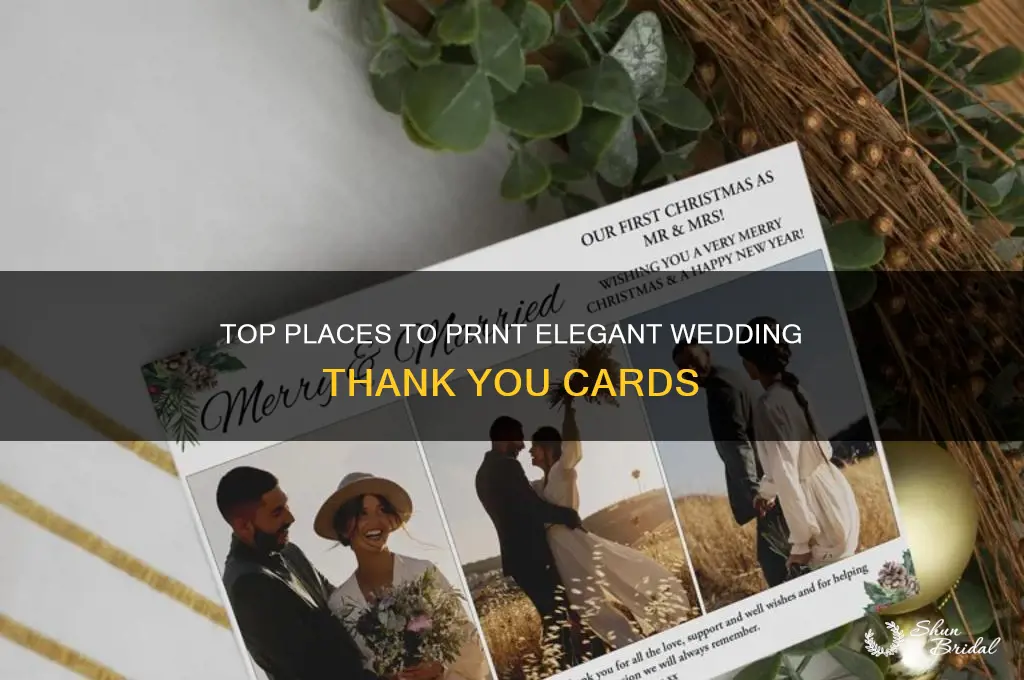 where to print wedding thank you cards