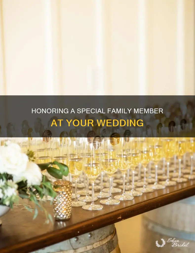 where to put a special family member at my wedding