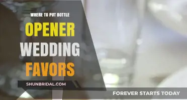 Bottle Opener Wedding Favors: Where to Place Them