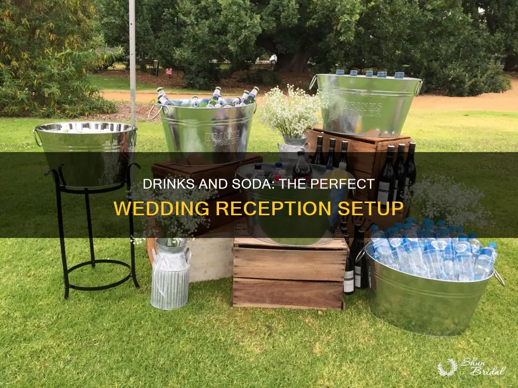 where to put drinks at a wedding soda