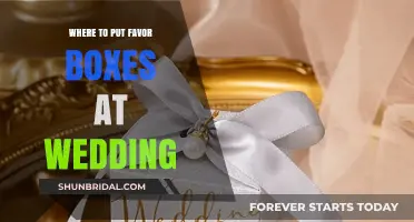 Wedding Favor Boxes: Where to Place Them?