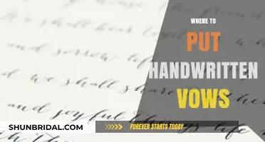 Creative and Romantic Ideas for Safekeeping Your Handwritten Vows