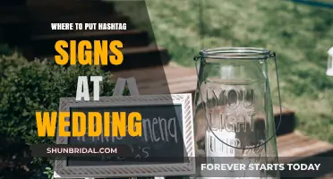 The Perfect Hashtag Sign Placement for Your Wedding