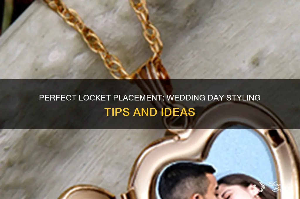 where to put locket wedding day