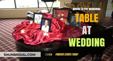 Honoring Loved Ones: Memorial Table Placement at Your Wedding