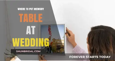 Honoring Loved Ones: Memory Table Placement at Your Wedding