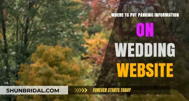Parking Info: A Crucial Wedding Website Detail