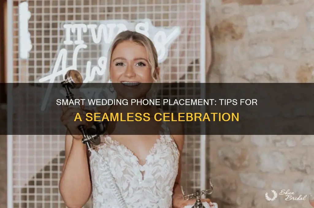 where to put phone on wedding day