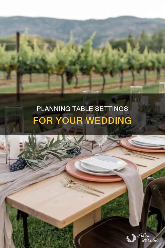 where to put place settings at wedding