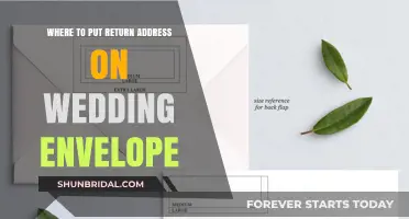 Return Address Placement on Wedding Envelopes