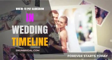 Planning a Wedding Slideshow: When's the Best Time?