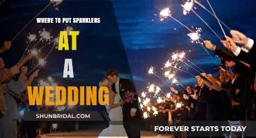 Sparkler Placement: Wedding Magic and Safety