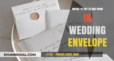Wedding Envelope Etiquette: To and From Placement
