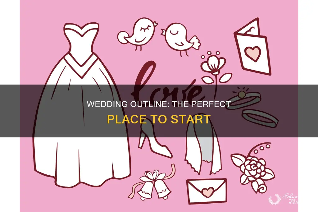 where to put wedding outline