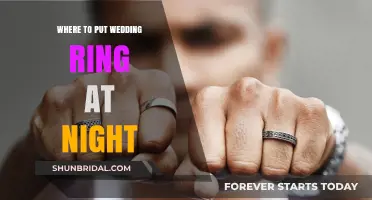Wedding Ring Placement: Nightly Storage