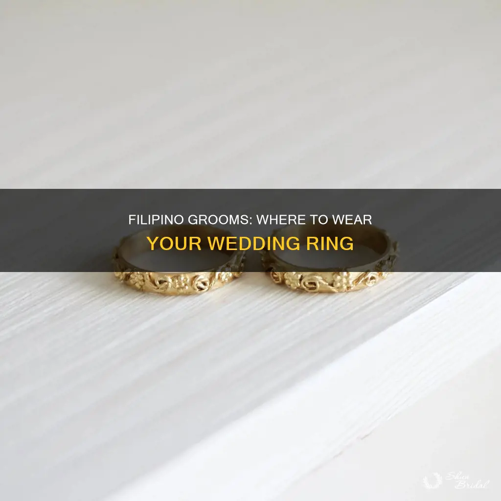 where to put wedding ring for male in philippines