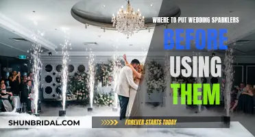 Display Sparklers for a Wedding Send-Off