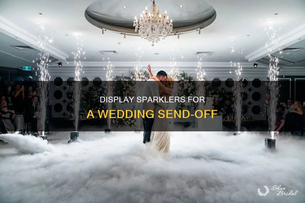 where to put wedding sparklers before using them