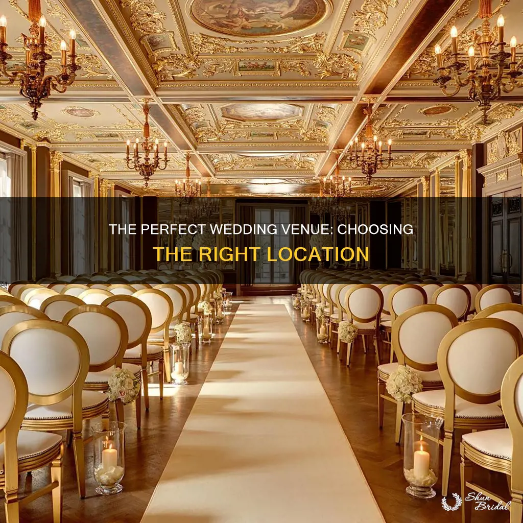 where to put wedding