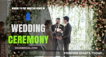 Perfect Placement: Where to Include Written Vows in Your Wedding Ceremony