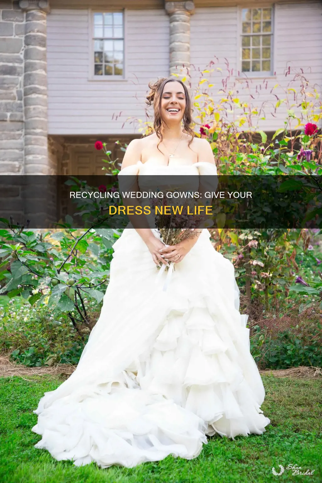 where to recycle old wedding dress