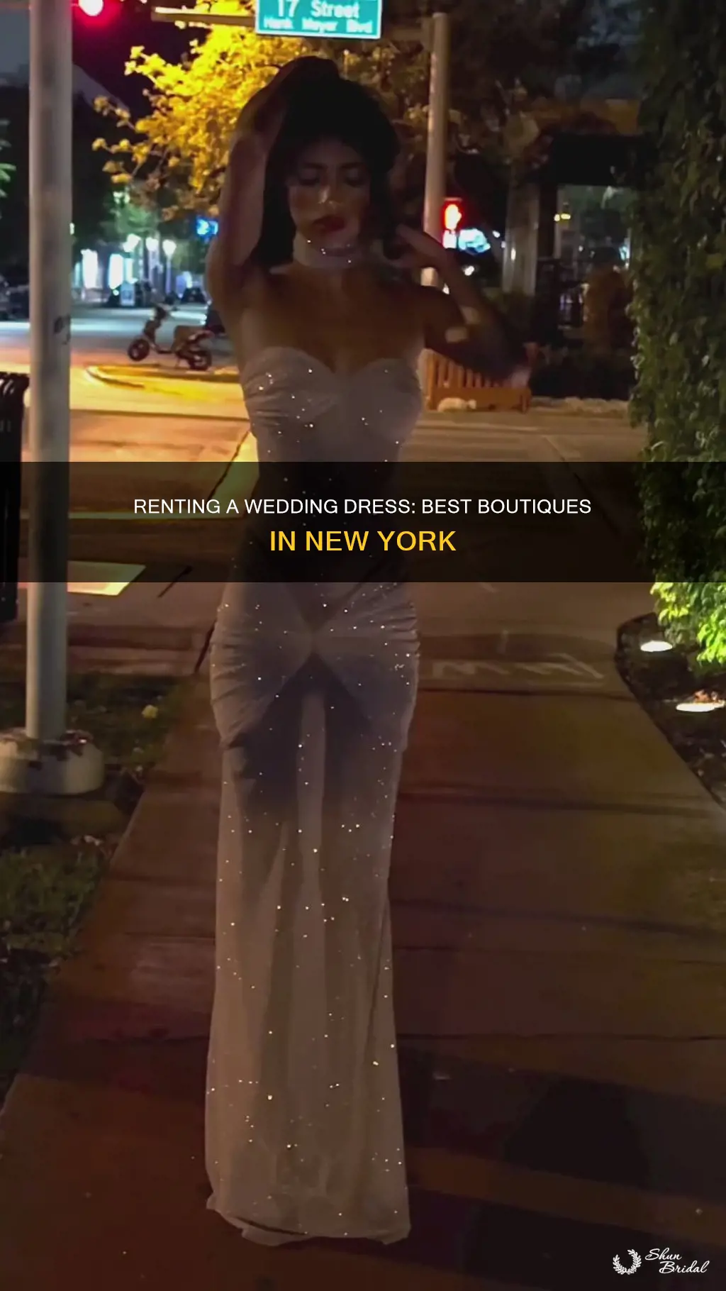 where to rent a wedding dress in New York