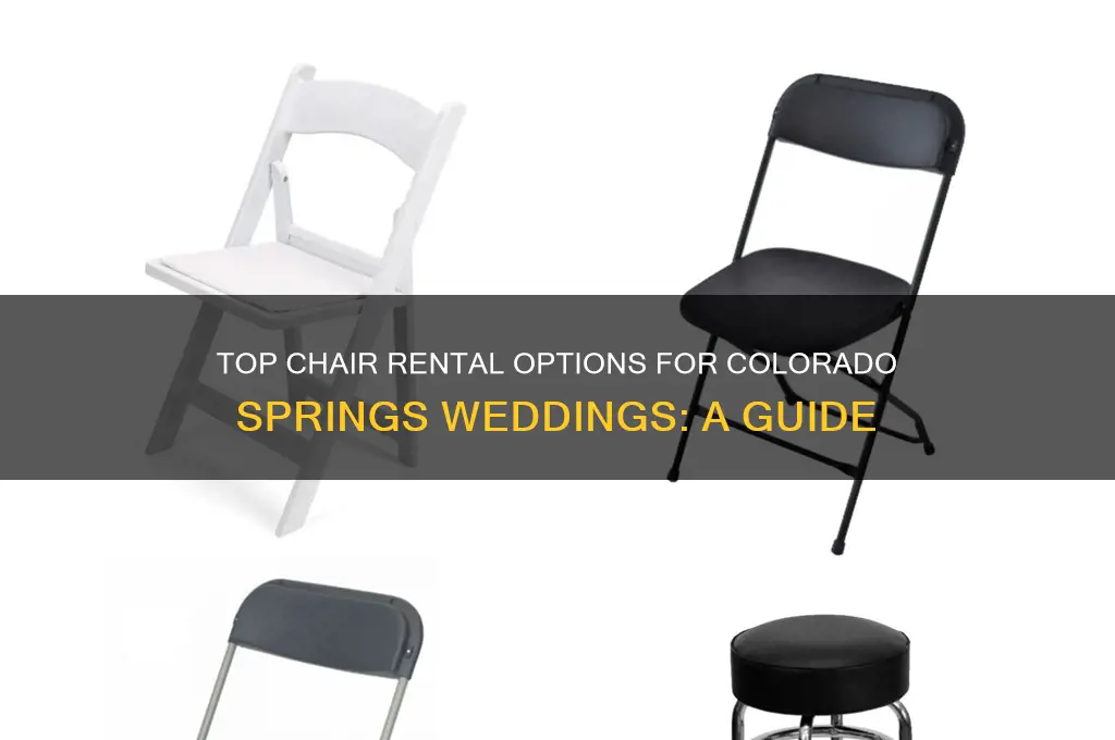 where to rent chairs for wedding colorado springs