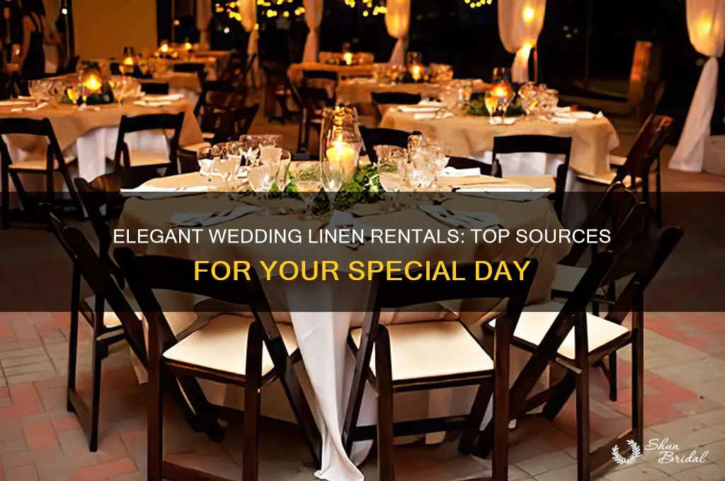 where to rent linen for wedding day