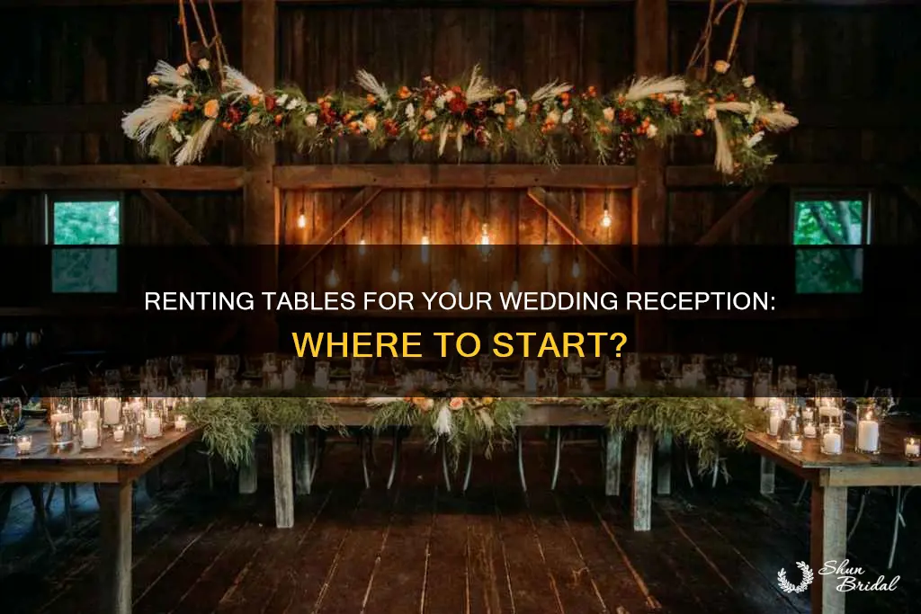 where to rent tables for wedding reception