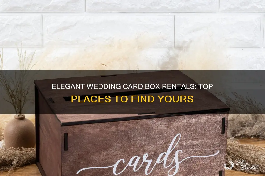 where to rent wedding card boxes