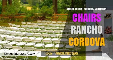Top Wedding Ceremony Chair Rentals in Rancho Cordova: Your Guide