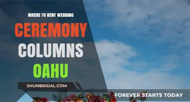 Rent Wedding Ceremony Columns on Oahu: Top Locations Guide