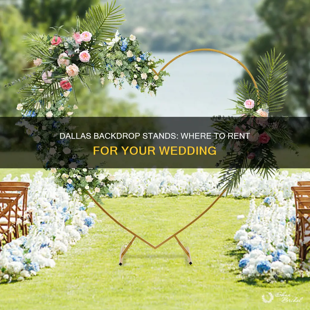 where to rent wedding photography backdrop stand in dallas texas