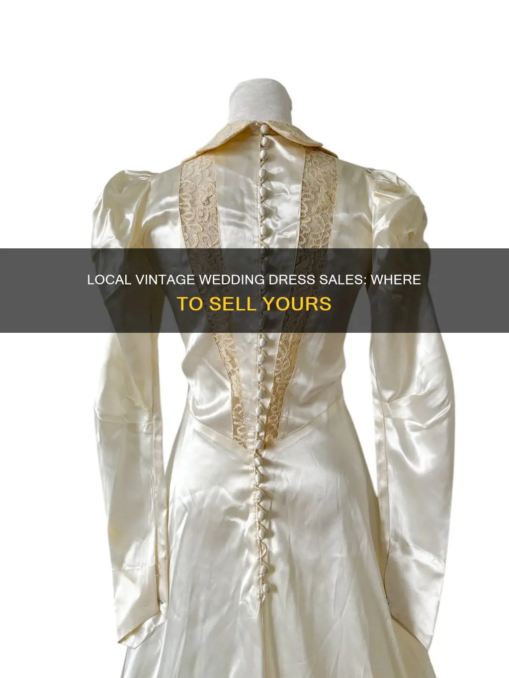 where to seel vintage wedding dress locally