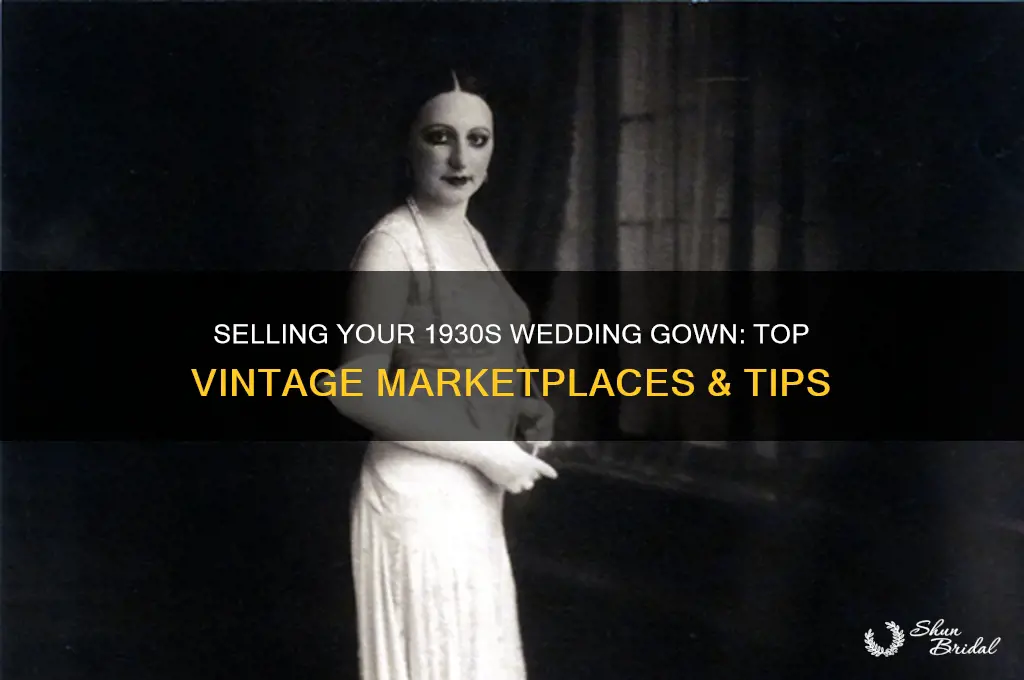 where to sell a 1930s wedding gown
