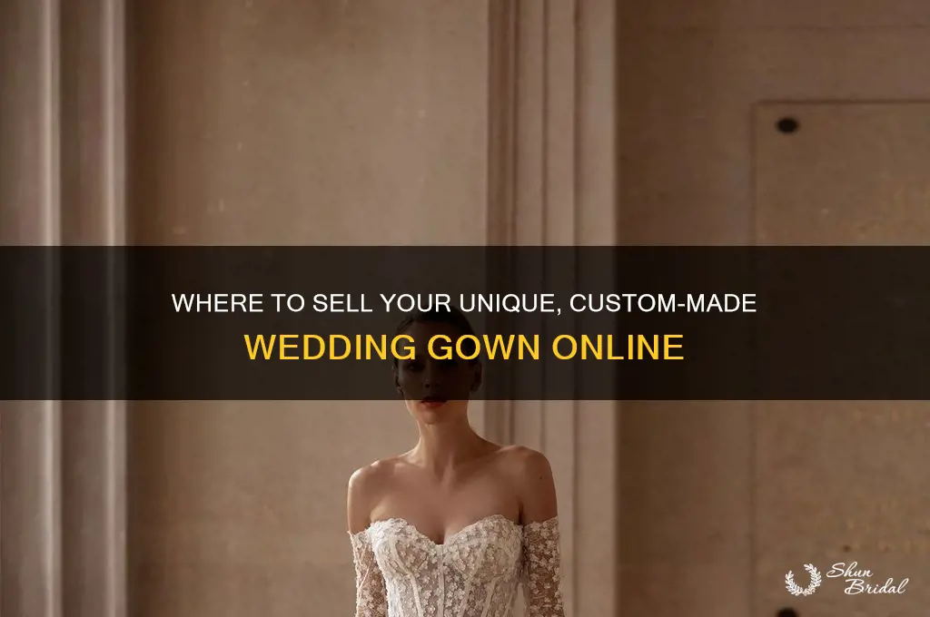where to sell a custom made non designer wedding gown