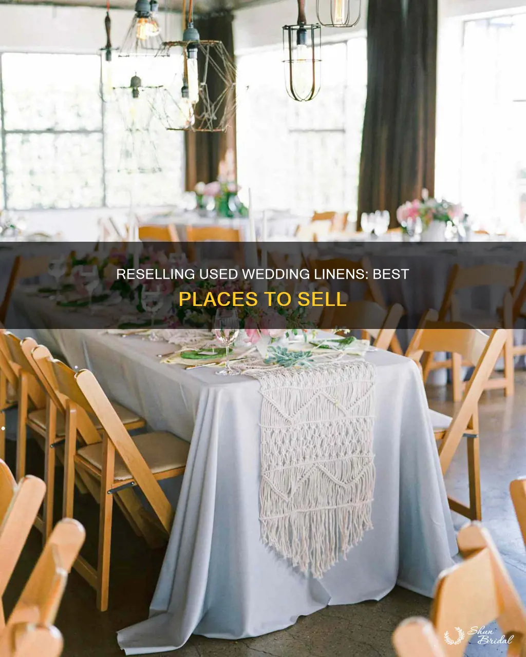 where to sell used wedding linens