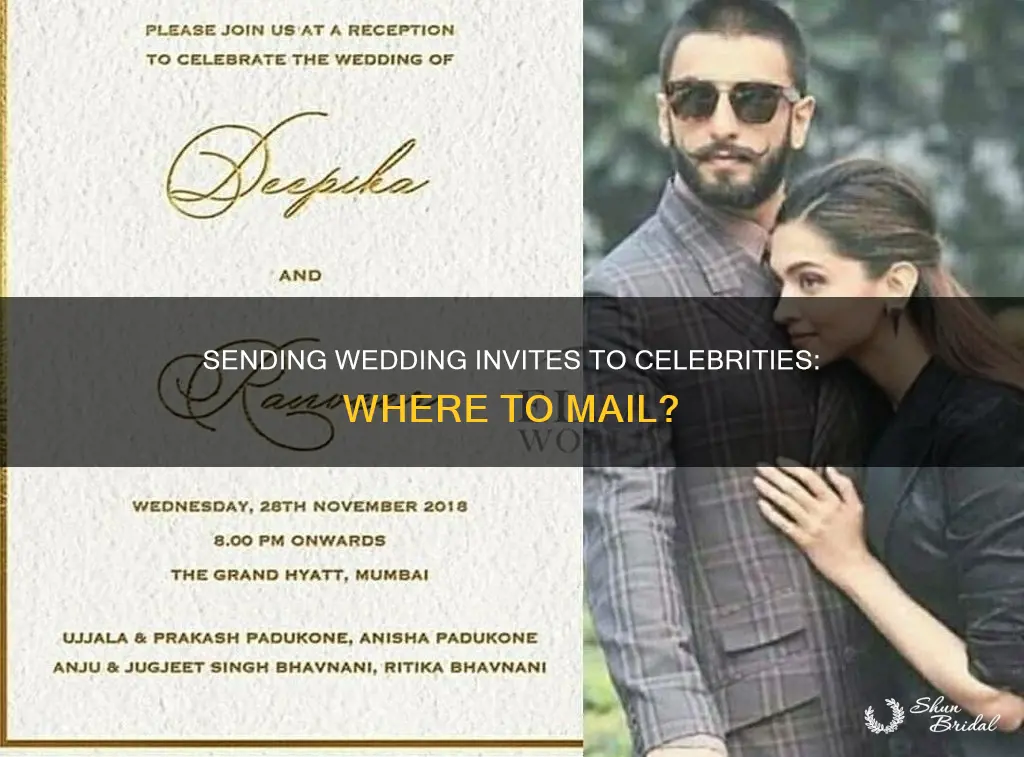 where to send wedding invitations to celebrities