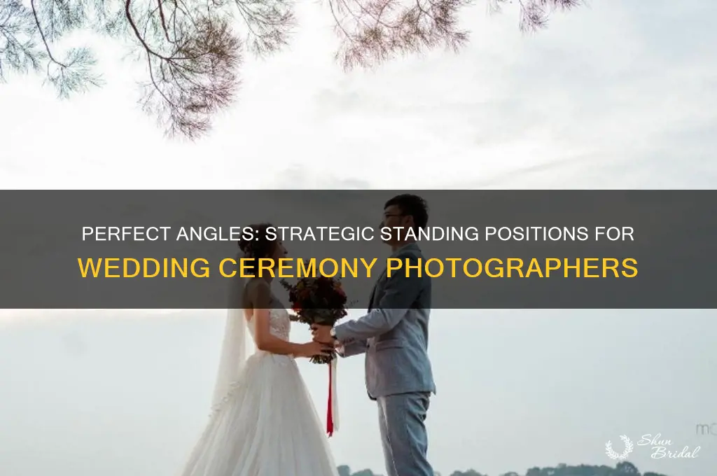 where to stand during wedding ceremony photographer