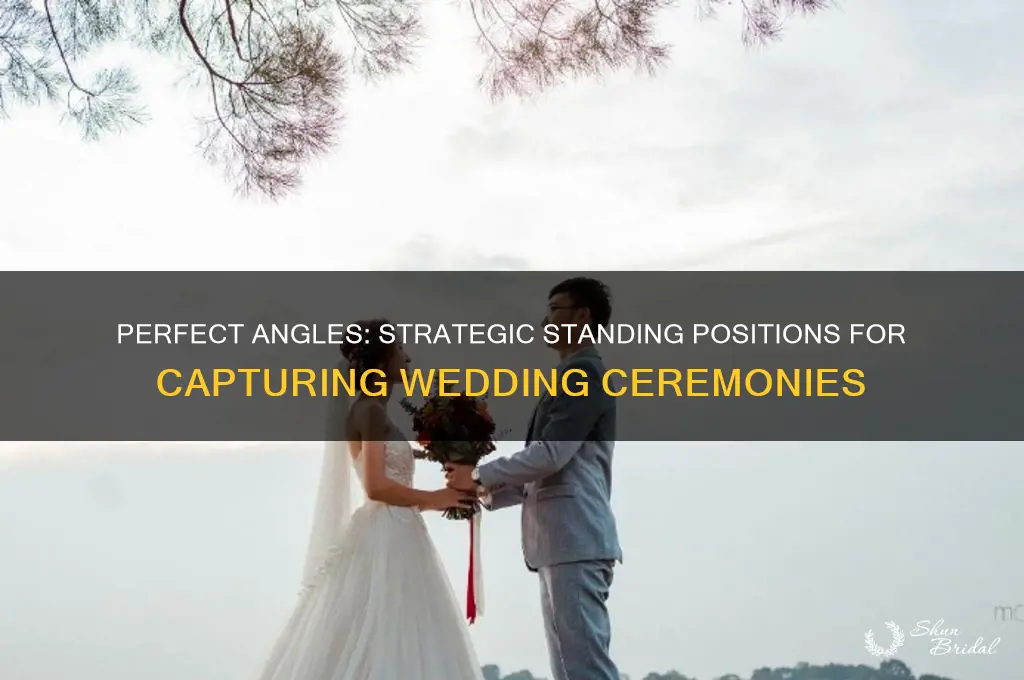 where to stand when shooting a wedding ceremony