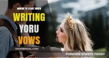 Crafting Your Perfect Vows: A Beginner's Guide to Start Writing