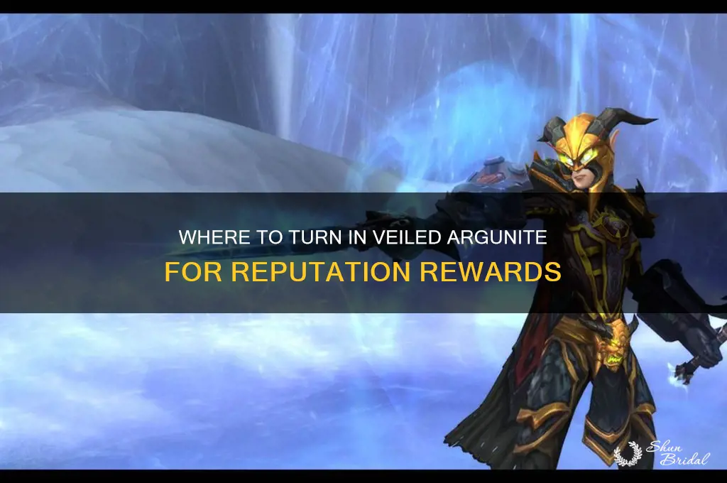 where to turn in veiled argunite for rep